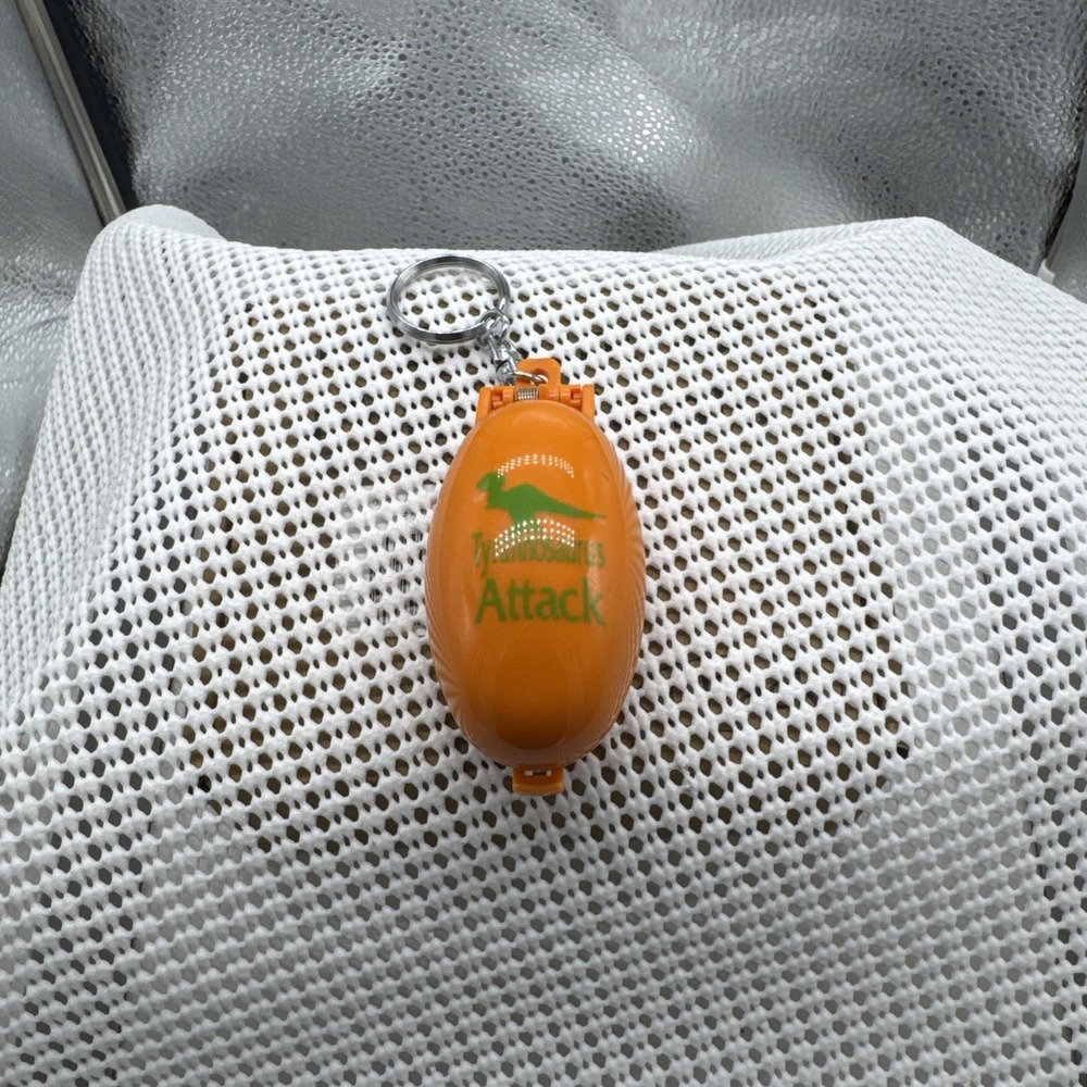 Takara Rare Pocket Critters Orange Dinosaur Keychain 1993 Tyrannosaurus Attack